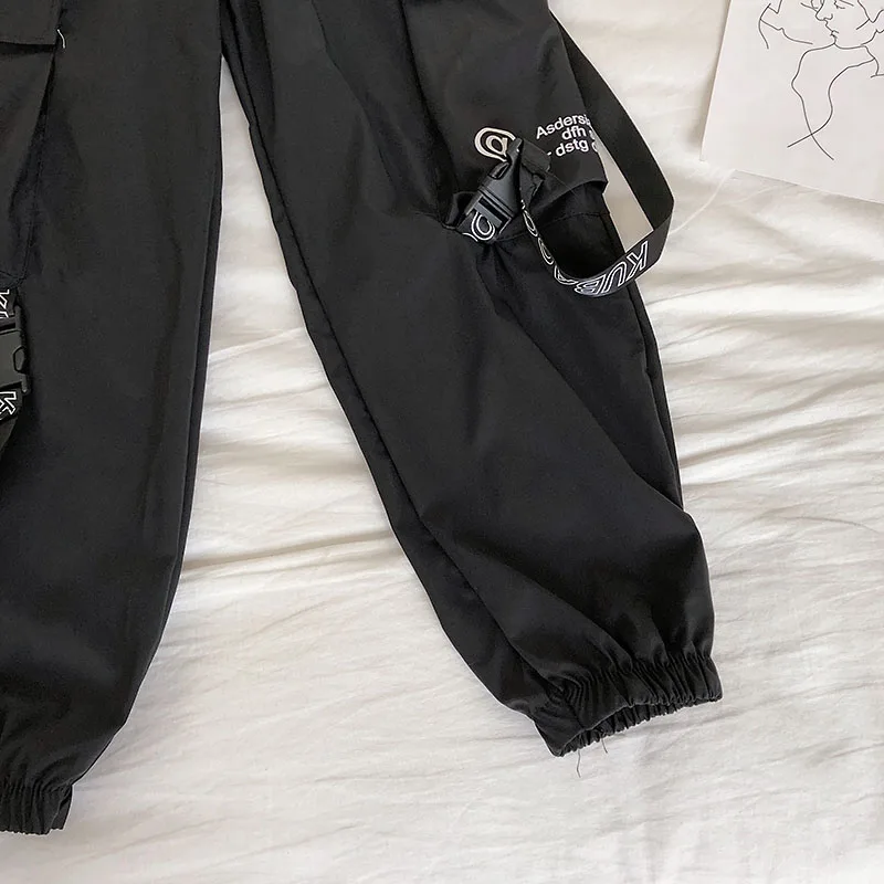 Новый корейский стиль хип-хоп bf ветер streamer мульти-карман эластичный пояс