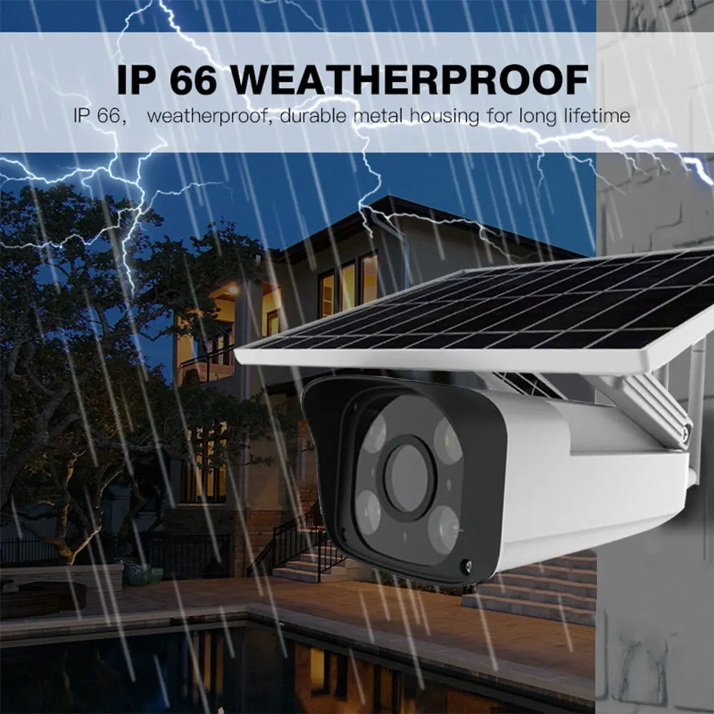4 МП Солнечная камера IP Wifi наружная купольная беспроводная домашняя безопасности