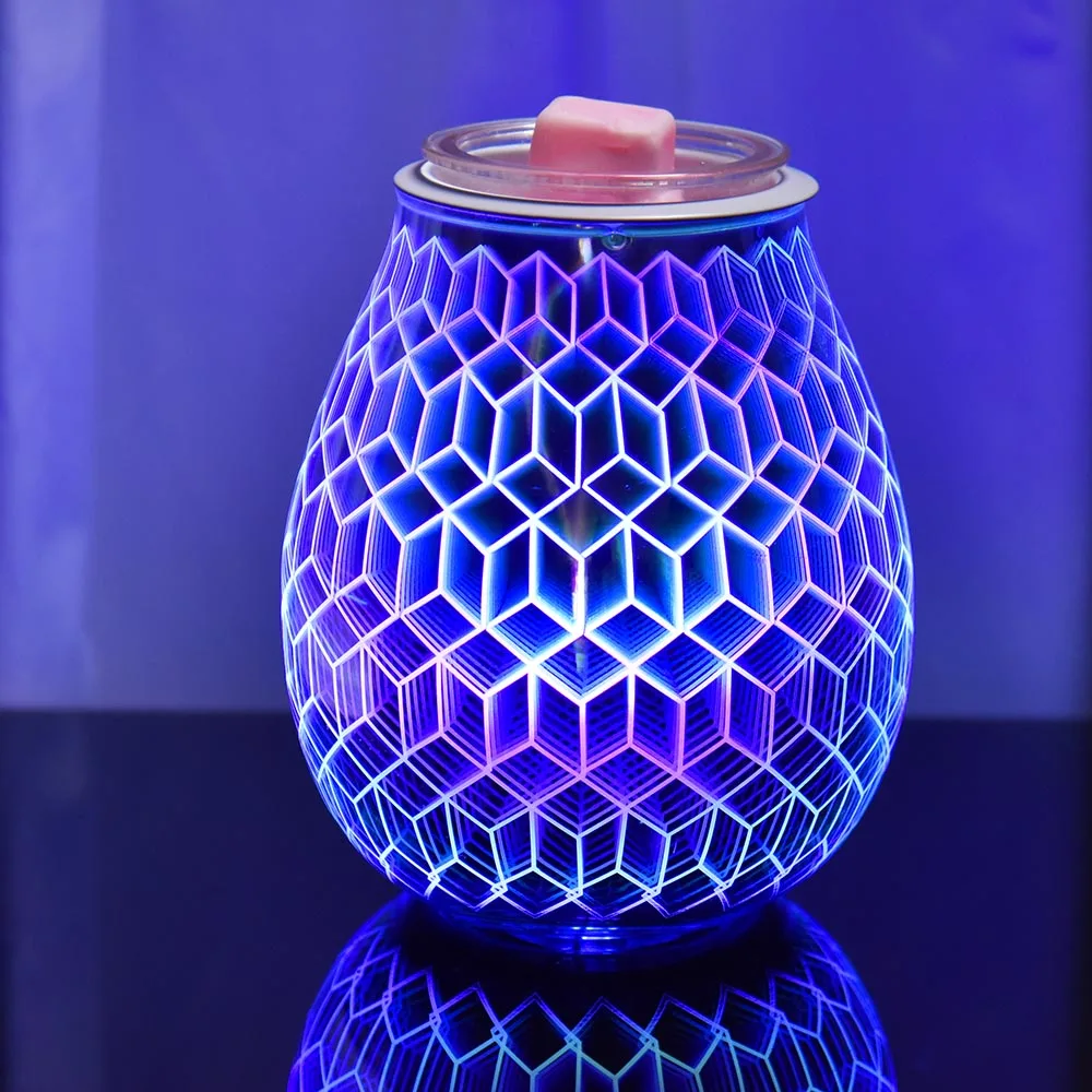 3D цветочные звезды воск плавится ароматерапия лампа Ночной светильник