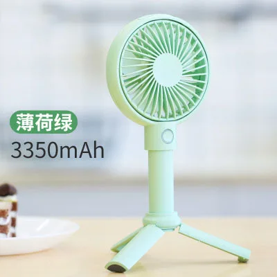USB Настольный маленький вентилятор охлаждения мини 2000/3350 мАч перезаряжаемый