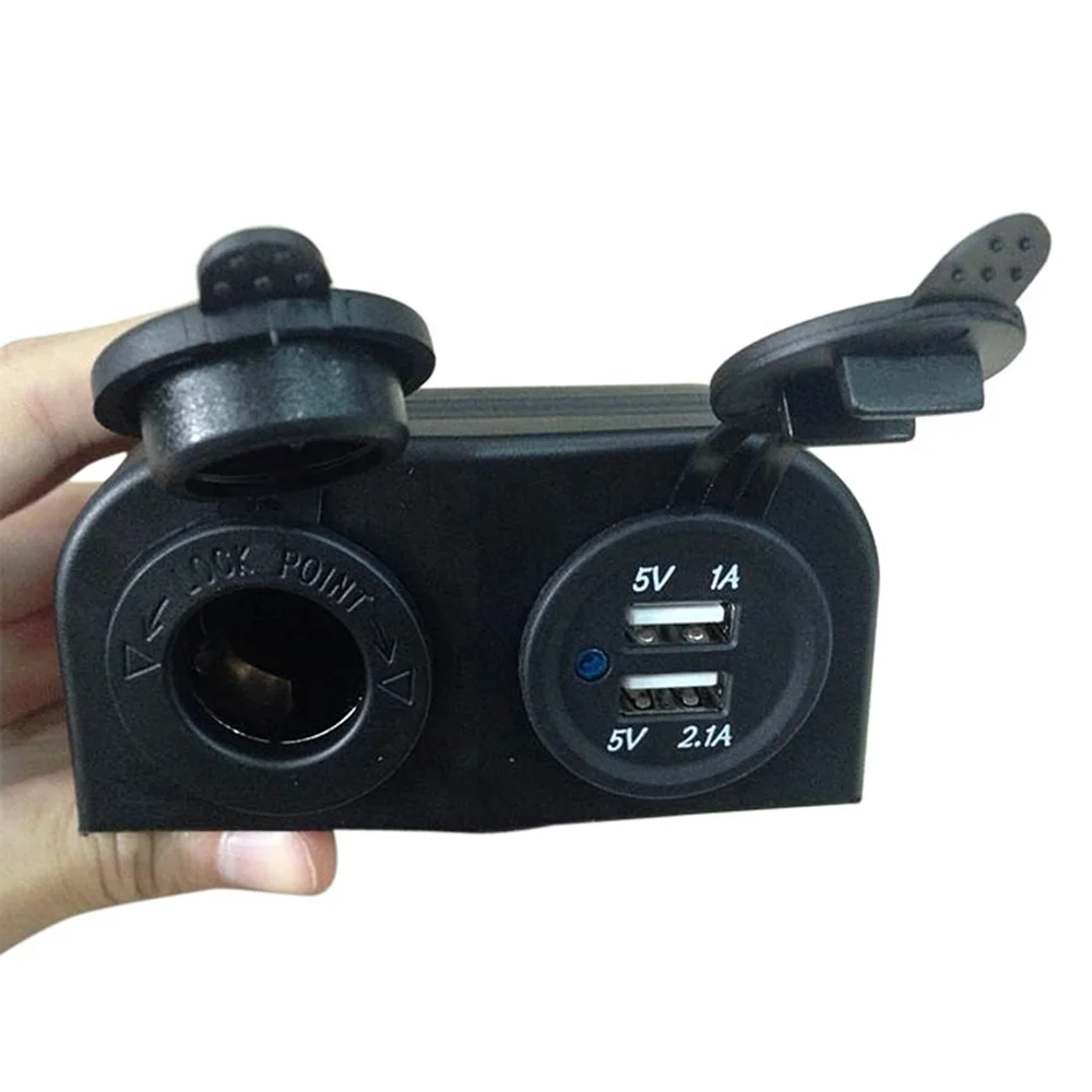 Двойной USB разветвитель для автомобиля зарядное устройство 12 В адаптер питания