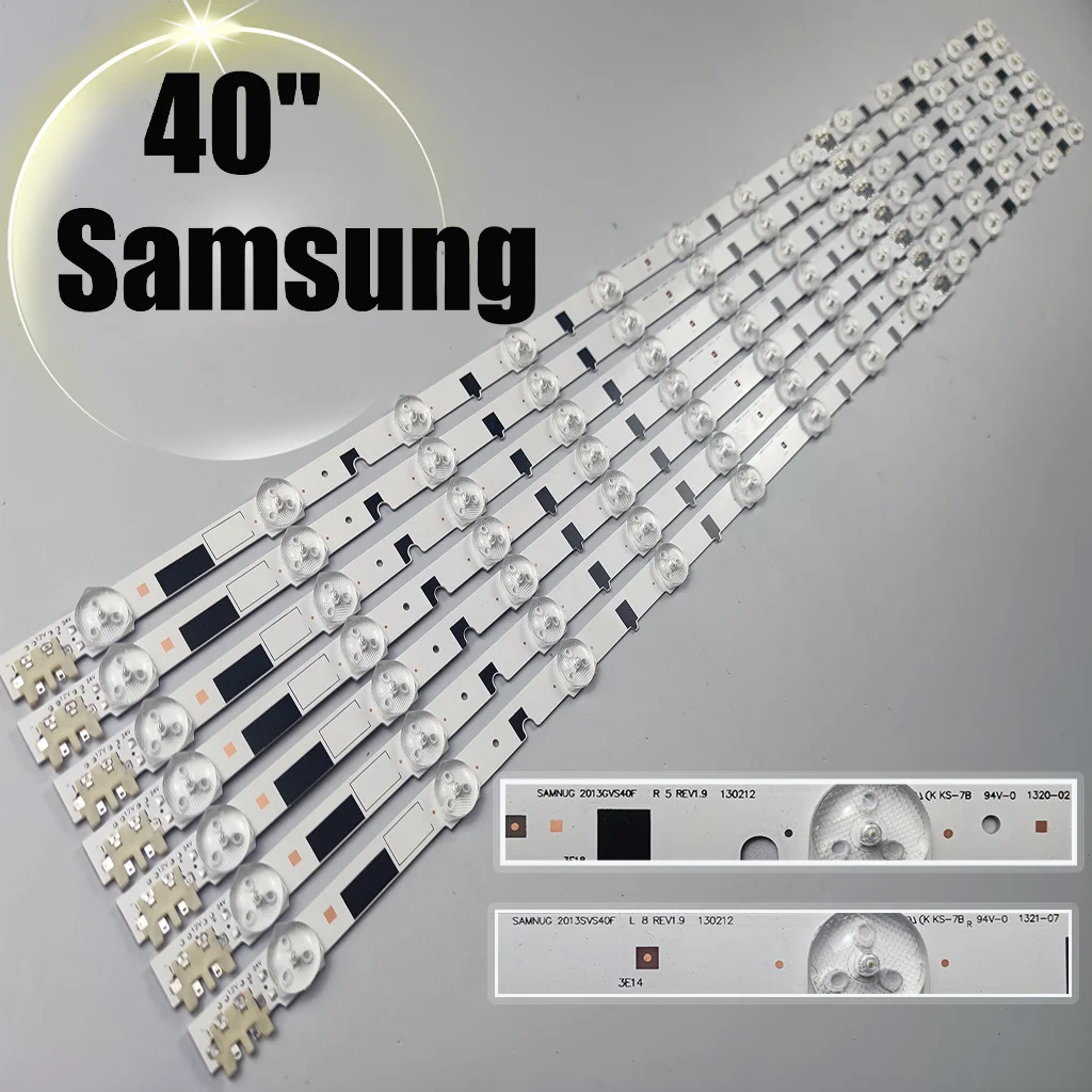 

14xLED backlight bars forSamsung40inchTV d2ge-400sca-r3 d2ge-400scb-r3 ua40f55002013svs40f ue40f6400 / 6300 ue40f5000 / 5700