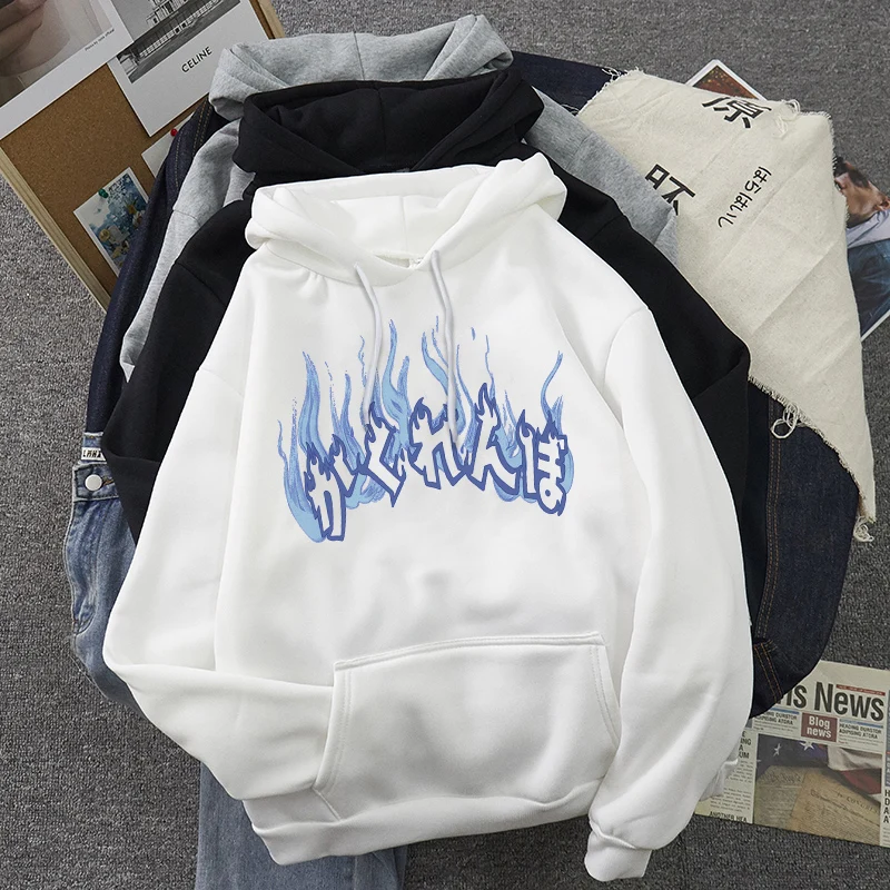 Женские толстовки большого размера в стиле панк Повседневная Свободная