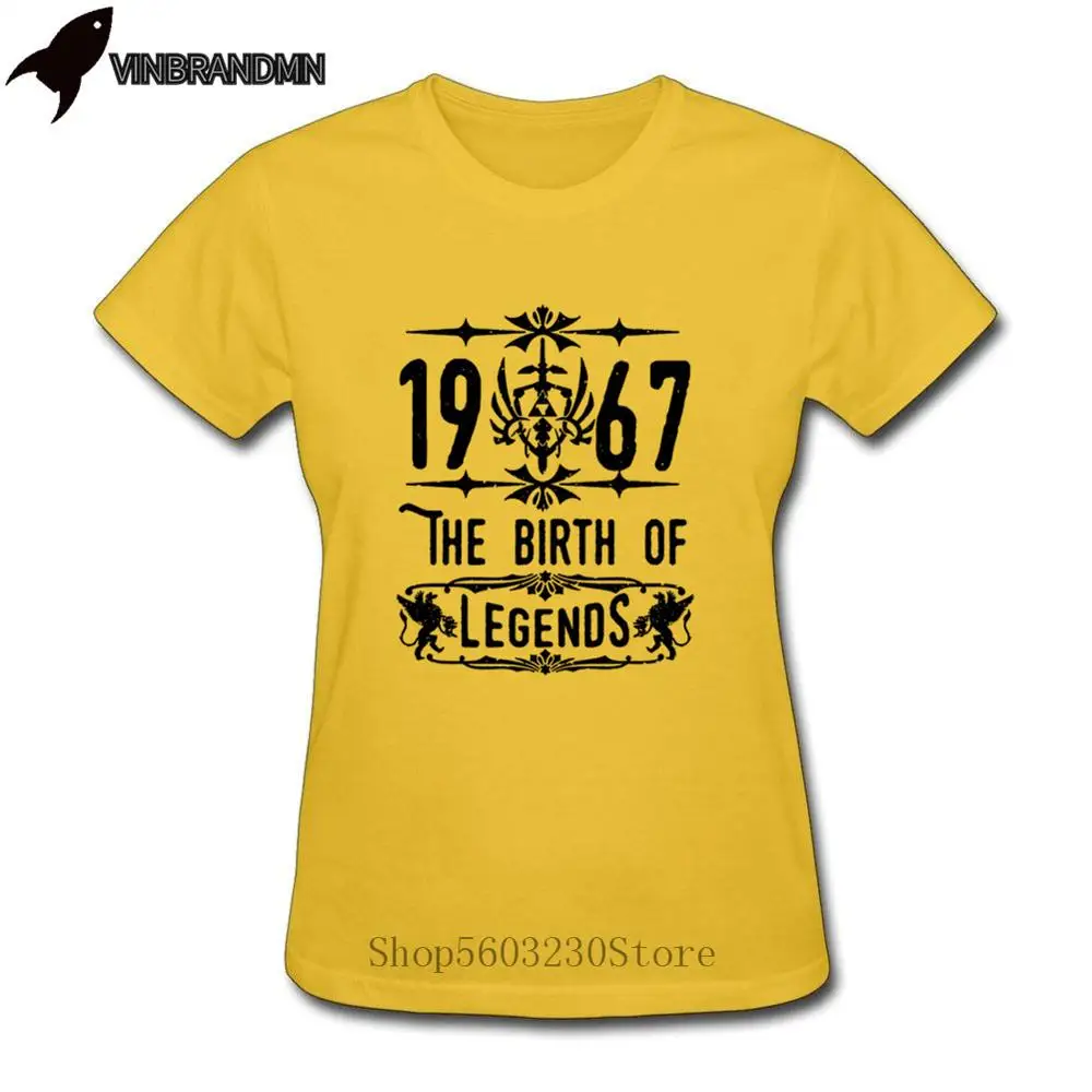 Винтаж рождаются легенды в 1967 футболки для мам и дочек 53nd на день рождения одежда