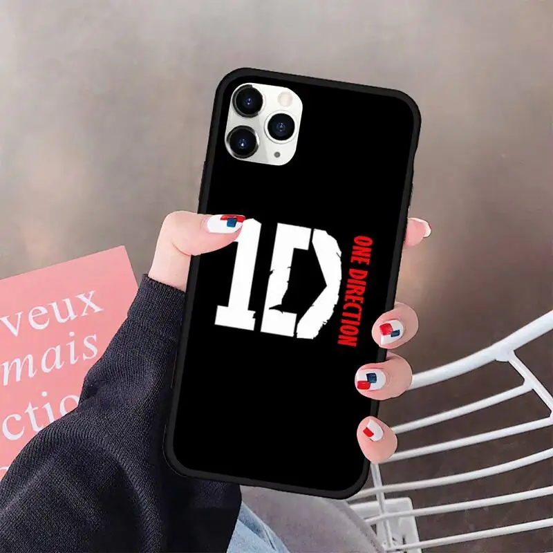 

Dabieshu One Direction Louis Tomlinson Black Cell Phone Case Rubber for iPhone 11 pro XS MAX 8 7 6 6S Plus X 5S SE 2020 XR case