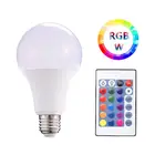 Светодиодная лампа E27 с умным управлением, RGB LED лампа с ИК-пультом дистанционного управления, умное домашнее украшение
