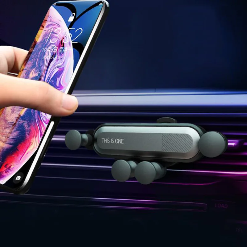 

Gravity Car Phone Holder Air Vent Clip Mount No Magnetic Mobile Phone Support in Car Stand For iPhone 11 Pro X XR Xiaomi