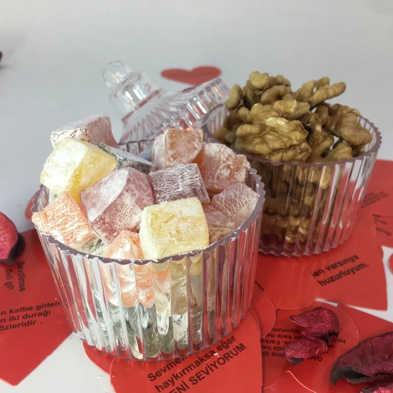 Стеклянный контейнер для конфет 1'li|Коробки обеда| |