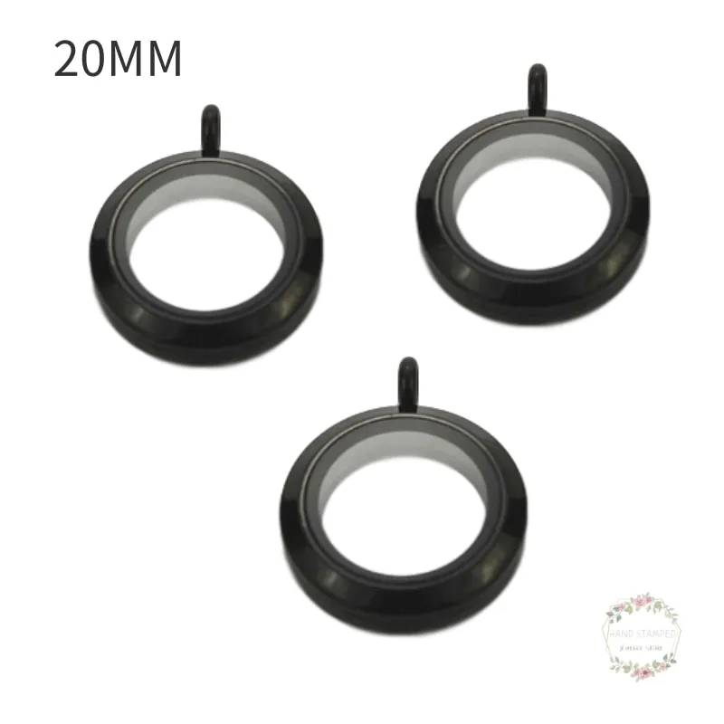 1 шт. стеклянный медальон круглый водонепроницаемый 316L нержавеющая сталь винт