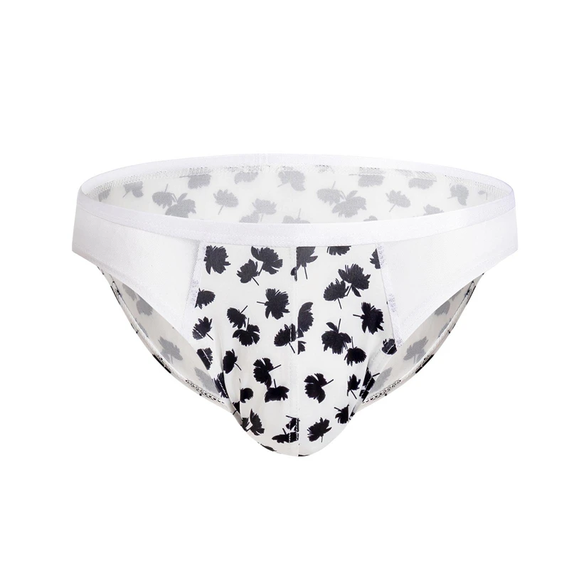 

Quick drying and breathable men's underwear Men's briefs iced silk Men's transparent traceless underwear G String Homens