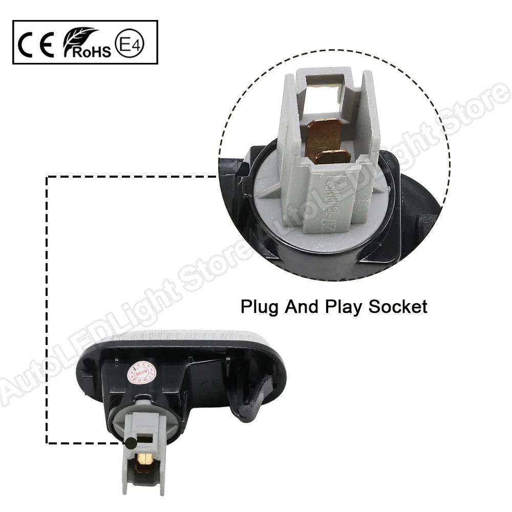 2 шт Прозрачный OEM Боковой габаритный фонарь светильник сигнала поворота для Honda