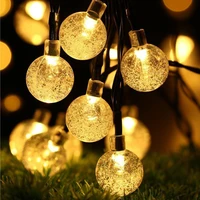 5m10m led string fairy lights solar power lamp 2050 leds crystal ball solar garlands garden christmas decor for outdoor