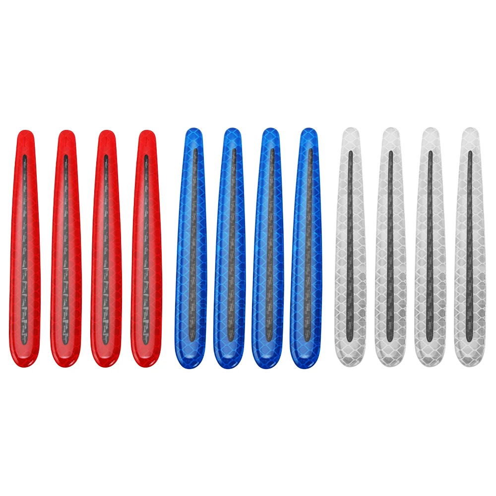 Наклейка на дверные ручки автомобиля Предупреждение ющая светоотражающая лента