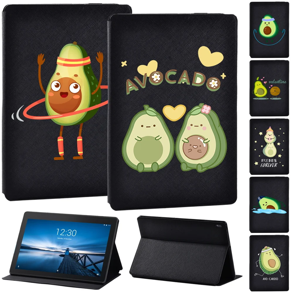 

Case for Lenovo Tab E10 10.1"/ Lenovo Tab M10 10.1"Black PU Leather Tablet Protective Stand Folio Shell Cover + Free Stylus