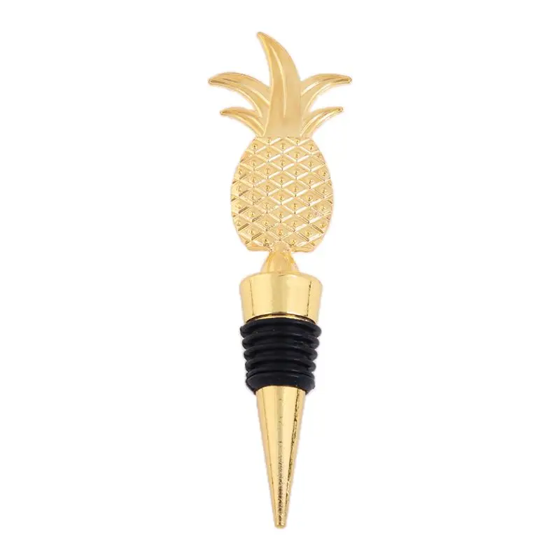 

Elegant Pineapple Champagne Red Wine Bottle Stopper Vacuum Sealed Twist Valentine's Wedding Favors Gift D08F