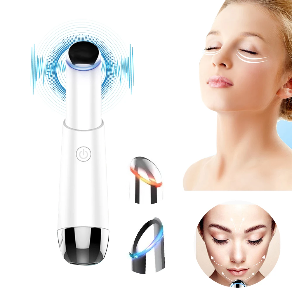 Электрическое мини-устройство для массажа глаз ручка лица вибрация тонкое лицо