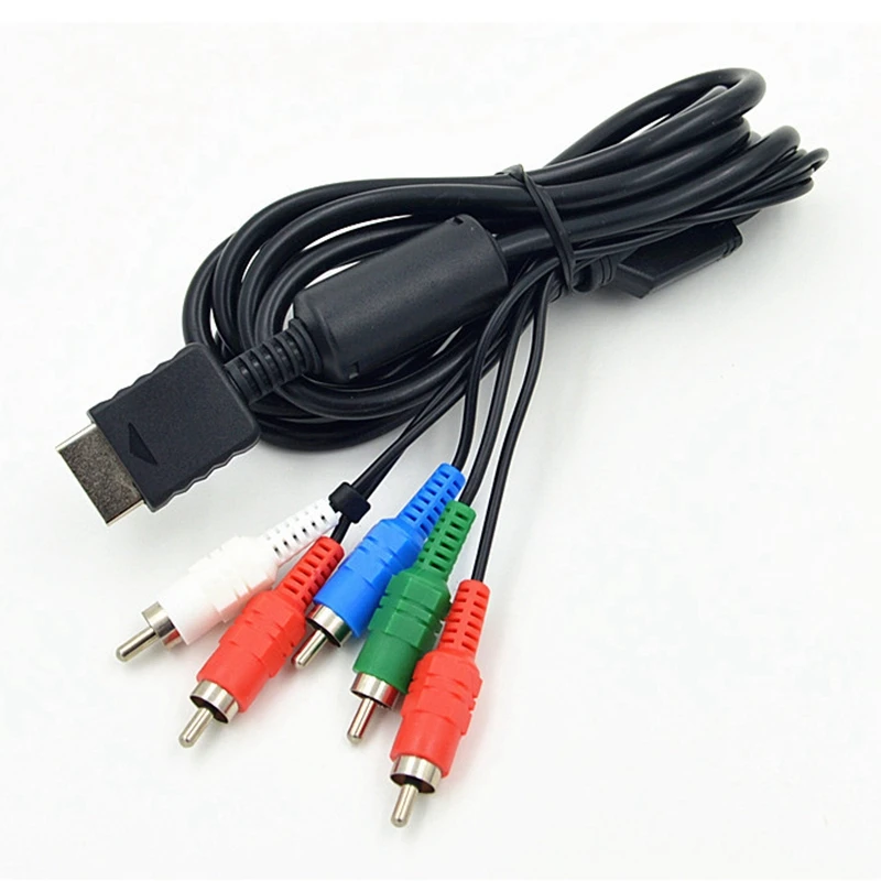 Ypbpr для PS2/PS3/PS3 Slim HD TV-Ready TV Компонент AV кабель 5 проводов 6 футов черный | Электроника