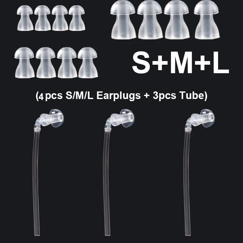 12 шт. Комбинированный силиконовый слуховой аппарат затычки для ушей насадки