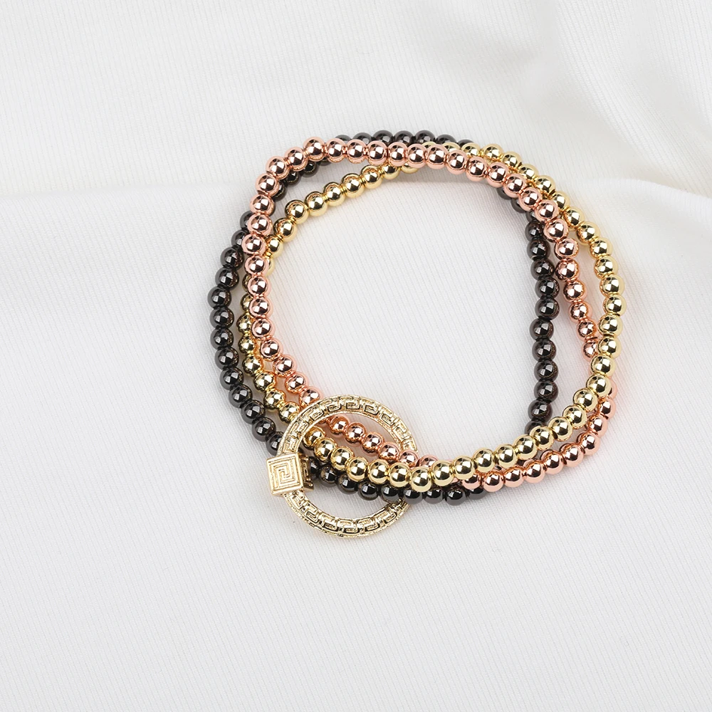 3 шт. овальные сердца капли воды замок застежки шармы браслет нити медные бусины