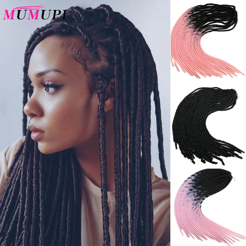 MUMUPI наращивание синтетических волос термостойкие волокна прямые дреды из