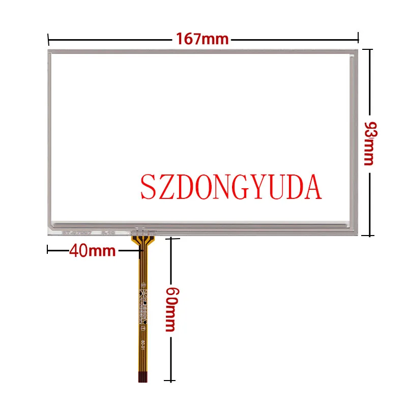 

New Touchpad 7 Inch 4-Line 167*93 For JVC KW-AVX826 JVC-KW-AVX826 GPS Navigation Touch Screen Digitizer Glass