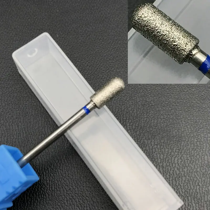 1 шт. цилиндрические алмазные сверла для ногтей 2 35 мм зубные боры дрель