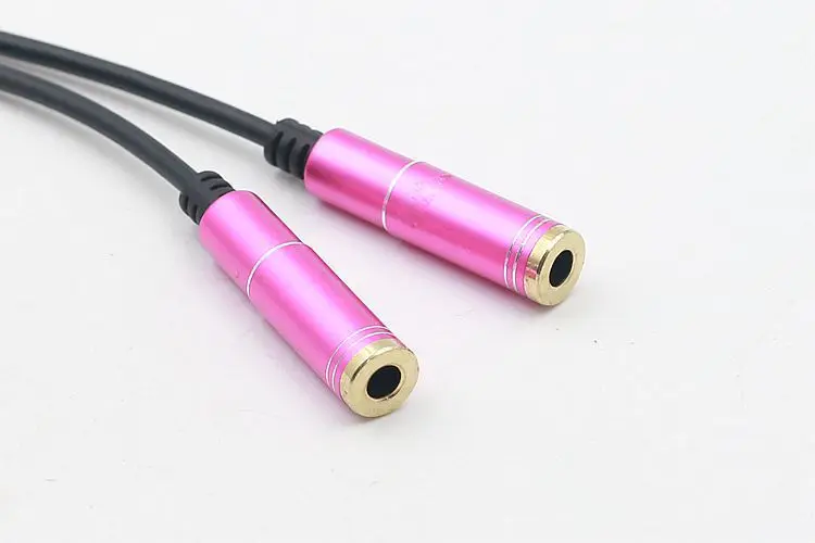 Earphone Adapter 1 Male for 2 Female Y Dual Audio Splitter Cable Adapter Convenient Audio Line 1 to 2 AUX Cable 3.5 mm images - 6