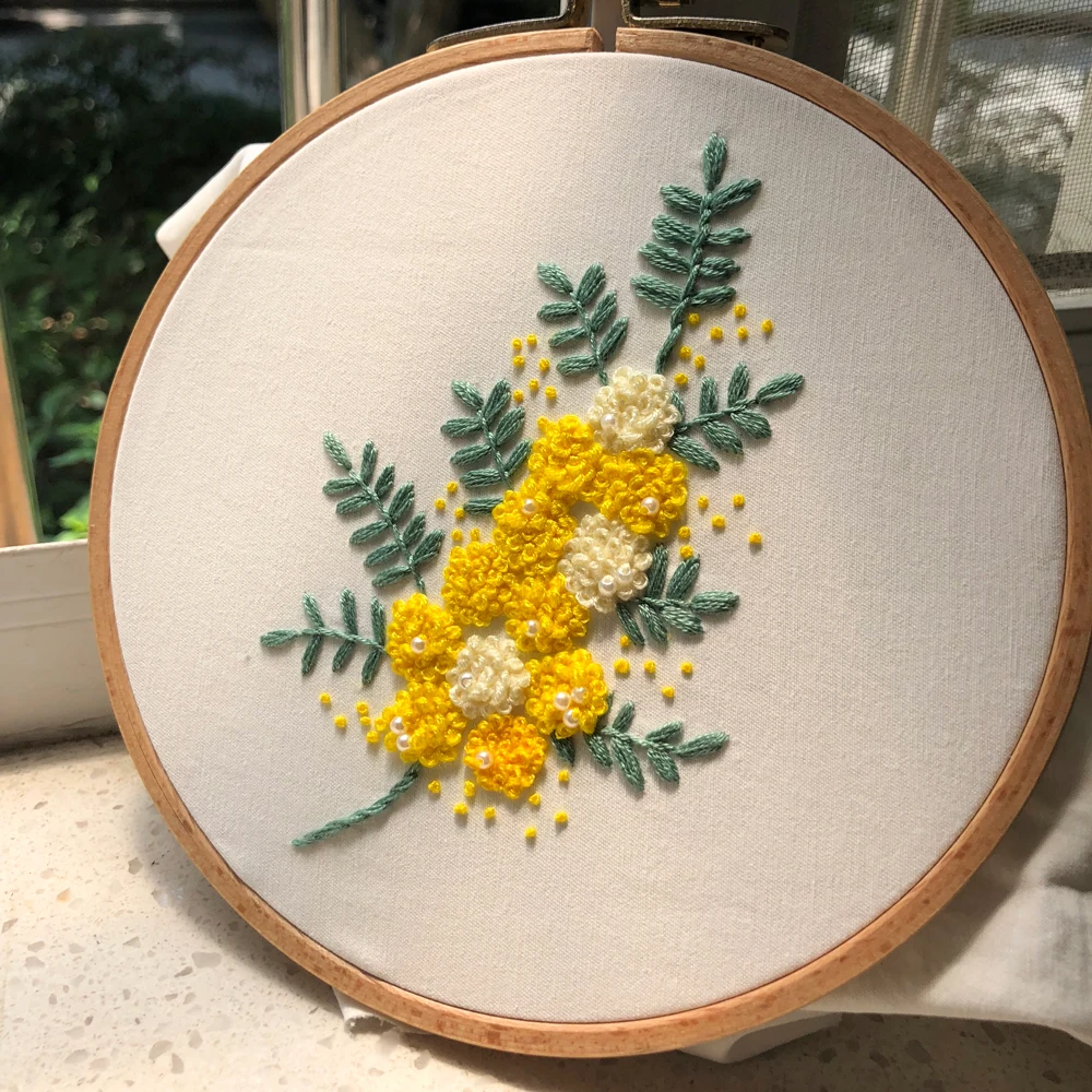 Набор для вышивания с цветочными растениями цветных нитей|Вышивка| |