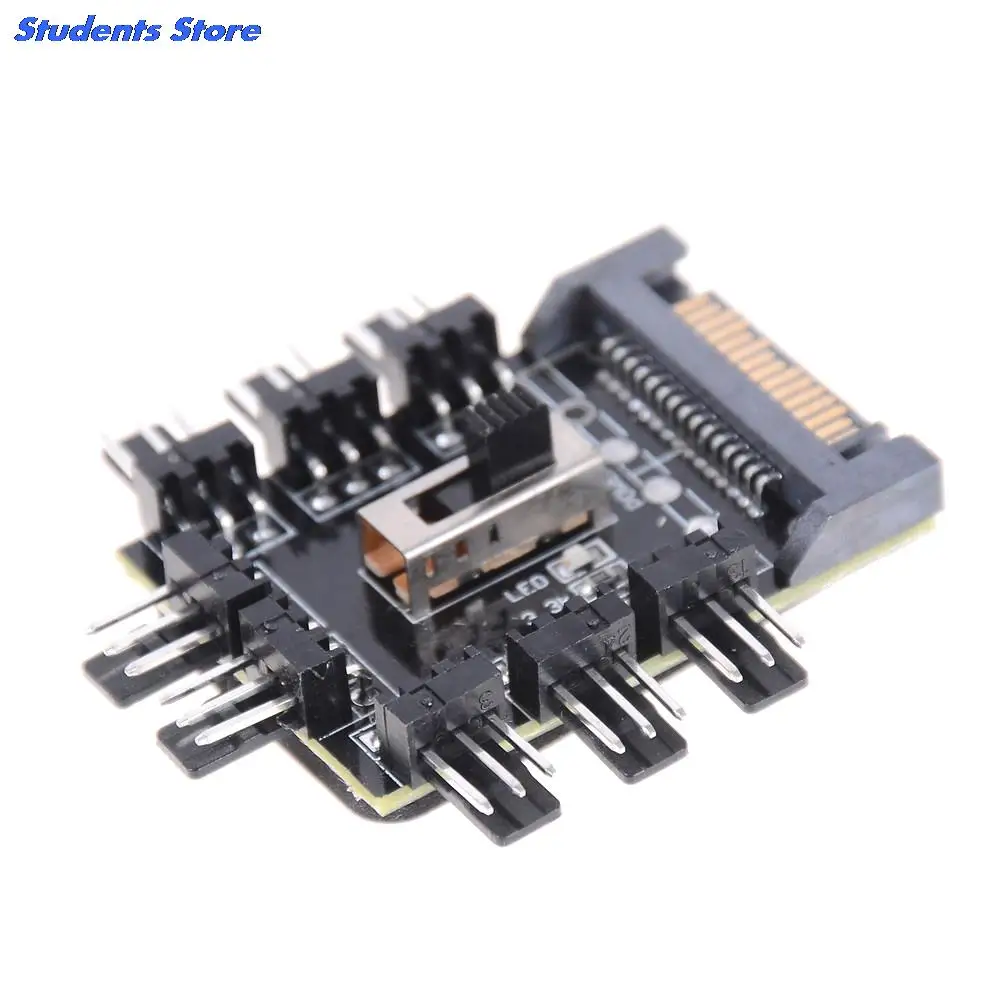 ПК 12V SATA 1 до 8 3pin разъем питания PCB адаптер 1To способ охлаждения разветвитель
