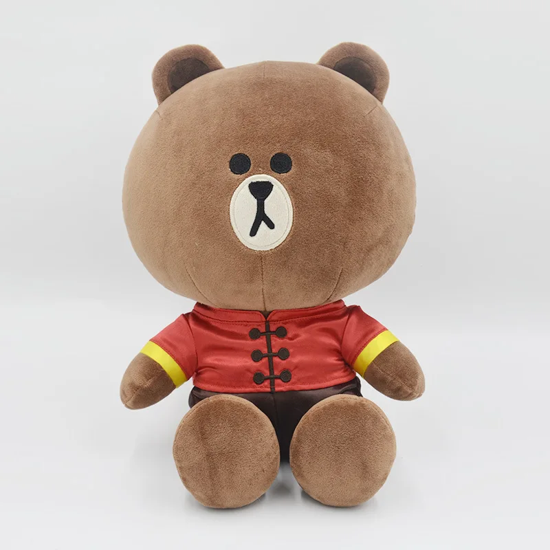 Original Line Friends Stuffed Animal Dolls Toys Kawaii Brown Bear Cony Cos Tang Suit Chinese Style Juguetes Valentine's Day Gift | Игрушки