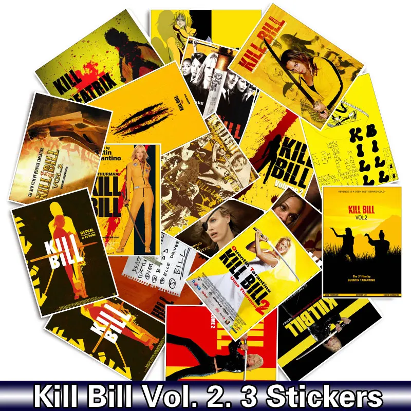 25 шт./упак. Kill Bill Vol. 2. 3 для сноуборда багажа стайлинга автомобиля ноутбука