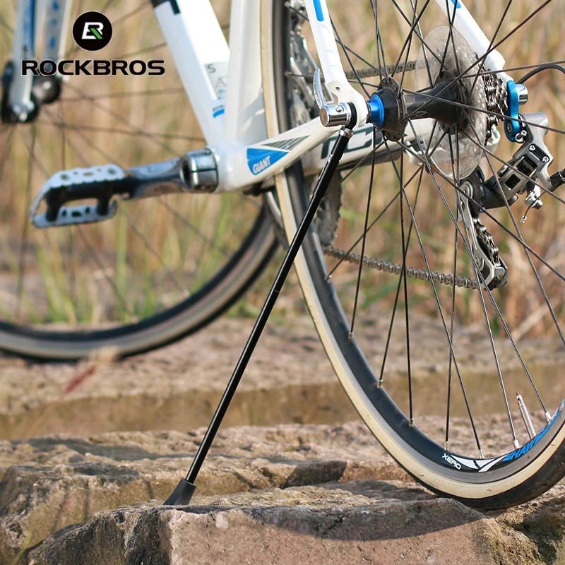 Велосипед ROCKBROS Kickstand Quick Release велосипедная ножная поддержка MTB дорожный велосипед углеродное волокно складной парковочный стеллаж велосипедная подставка