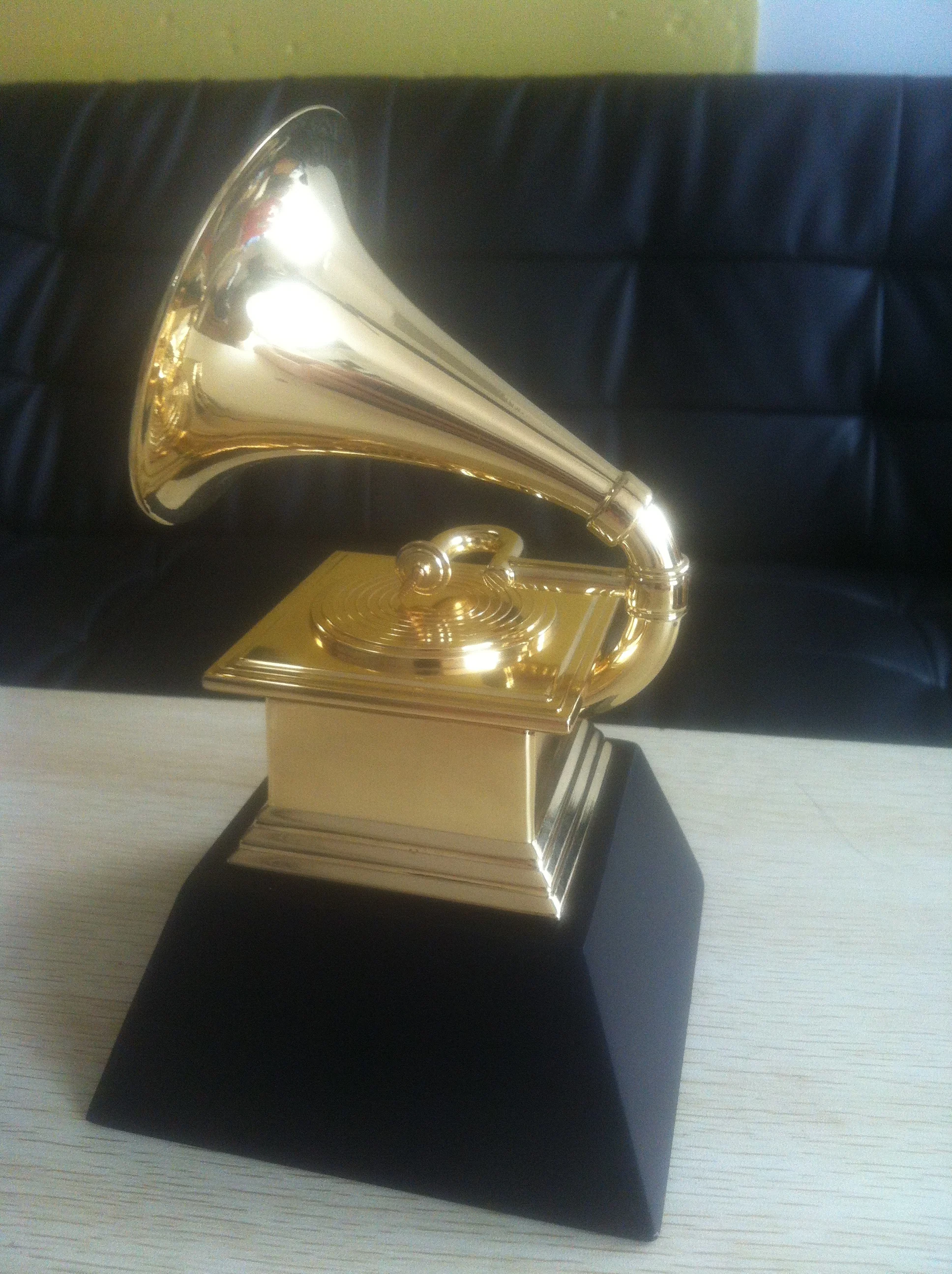 zinc alloy  Grammy Trophy Height 23CM Music Souvenirs Award Free Engraving halloween christmas decoration