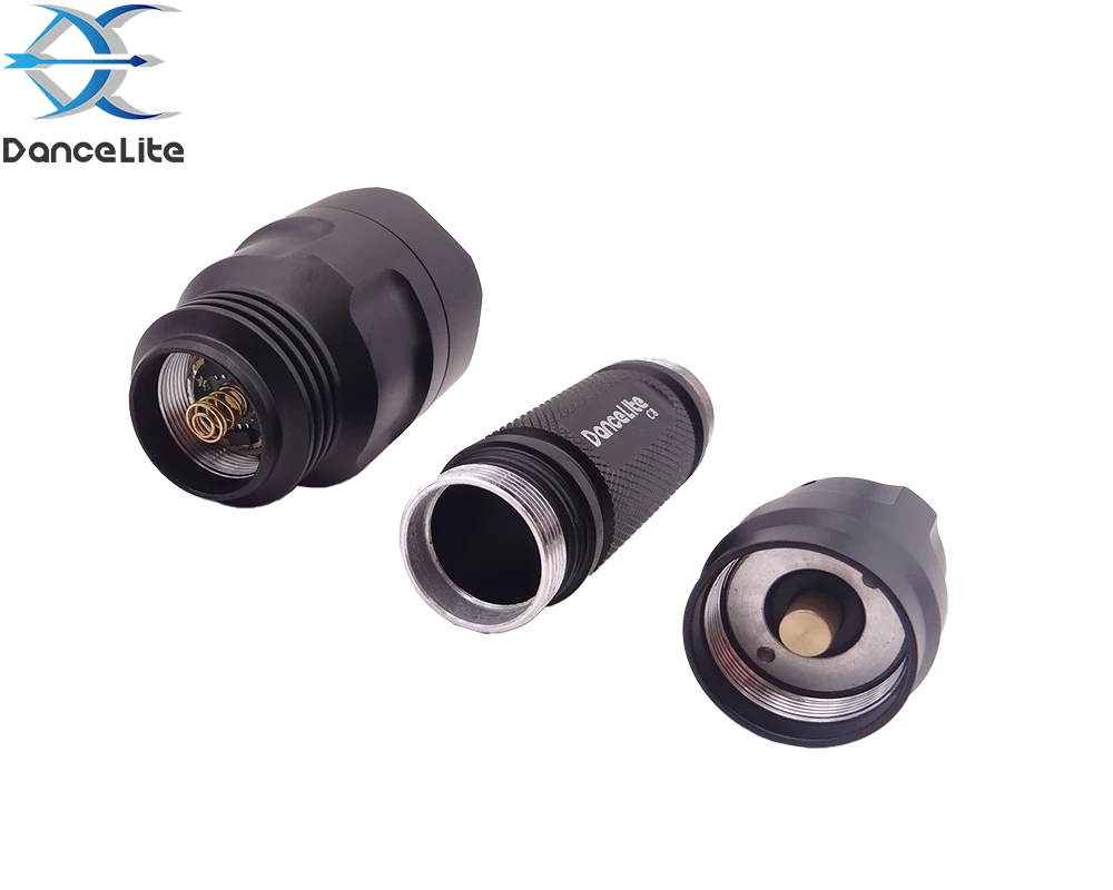 Военное качество ~ DanceLite C8 XM L2 U3 10W AMC7135x12 4200mA 18650 фонарь для охоты|Фонарики и