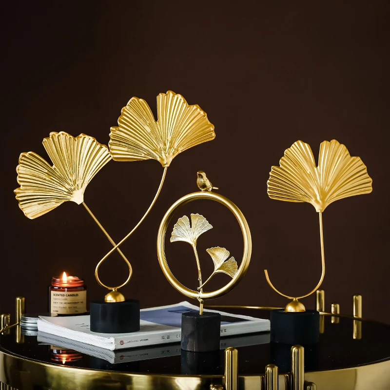 Декор в европейском стиле креативные полимерные золотые растения украшения для