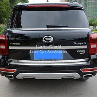 for gac gs8 2017 2019 2020 2021 stainless steel tail gate door edge rear trunk strip trims decoration cover car accessories