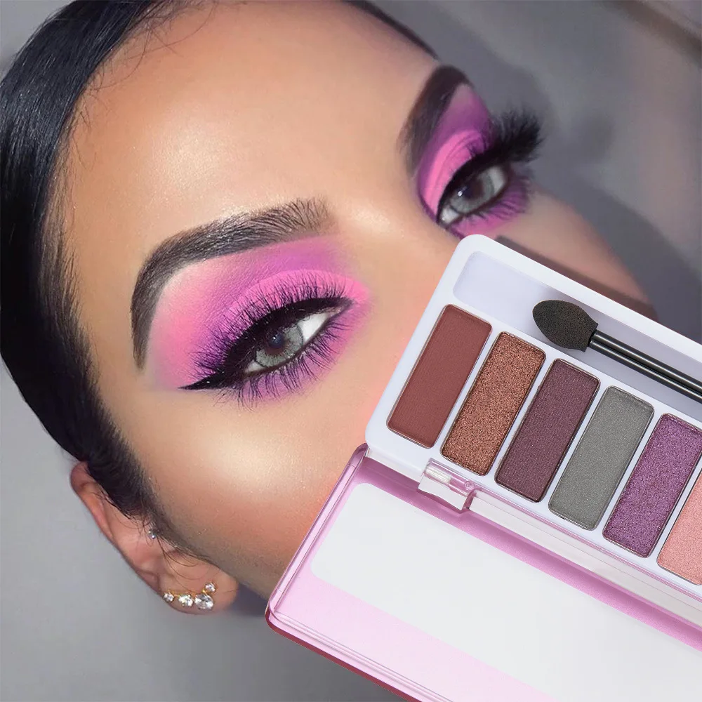 Палитра теней для век 12 цветов матовые блестящие тени пигментные дымчатые