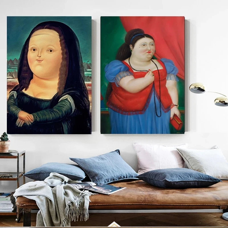 

Wall Art Famous Funny Figure Canvas Painting Nordic Vintage Portrait Picture Posters Print for Living Room Bedroom Decoration