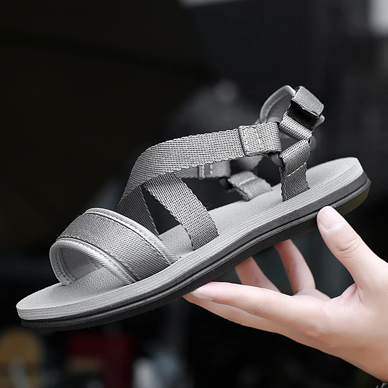 

Casual Men Sandals Summer Shoes Mens Sandal Outdoor Breathable Slip on Sandalias Hombre EVA Men Roman Sandals