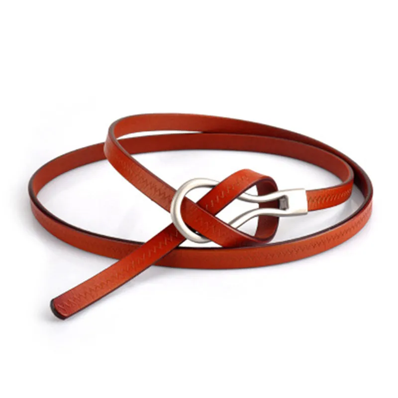 

Fashion Pu Leather Belt Women Candy Color Thin Skinny Waistband Adjustable Belt Lady Dress Strap Waistband Belts