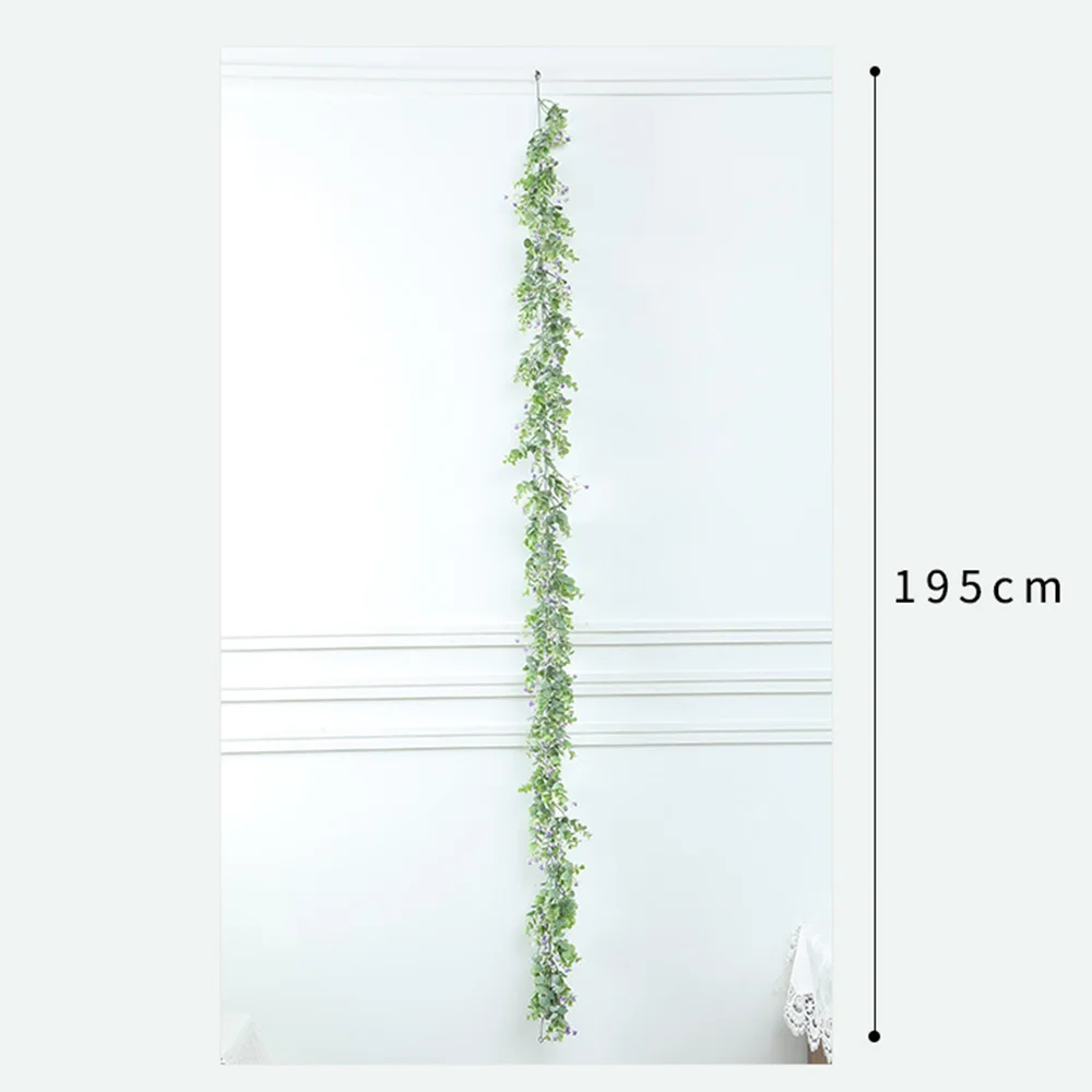 

1.95m Flowers Vine Garland Wedding Arch Decoration Plants Foliage Rattan Trailing Flowers Ivy Wall Wedding Decoration