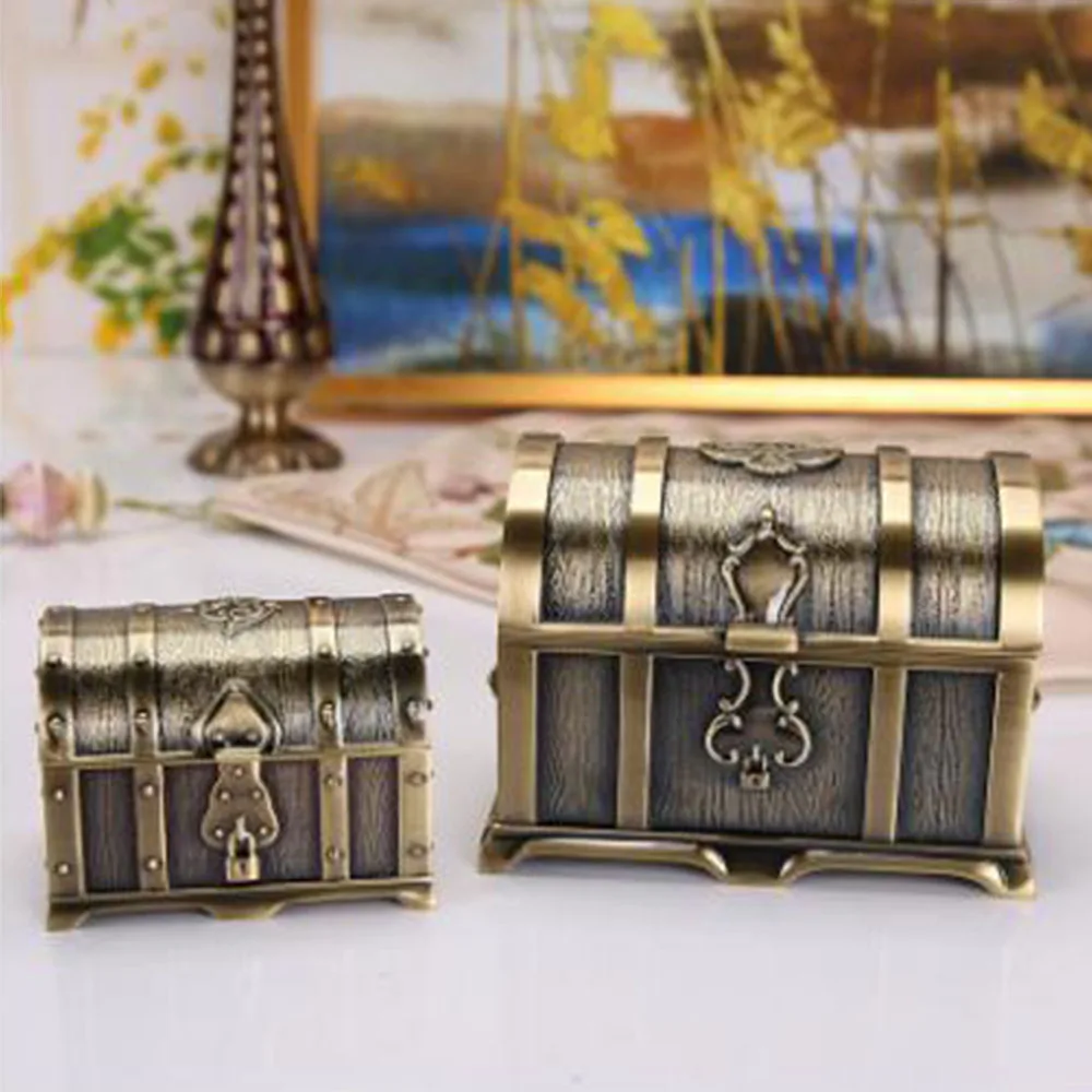 

1 X Storage Box Metal Crafts European Classical Treasure Box Pirate Box Storage Box 100% Brand New Premium
