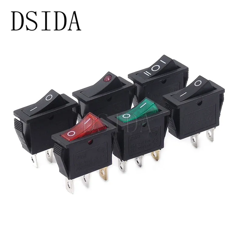 KCD3 клавишный выключатель 2 контактный/3 контактный Электрический светильник с