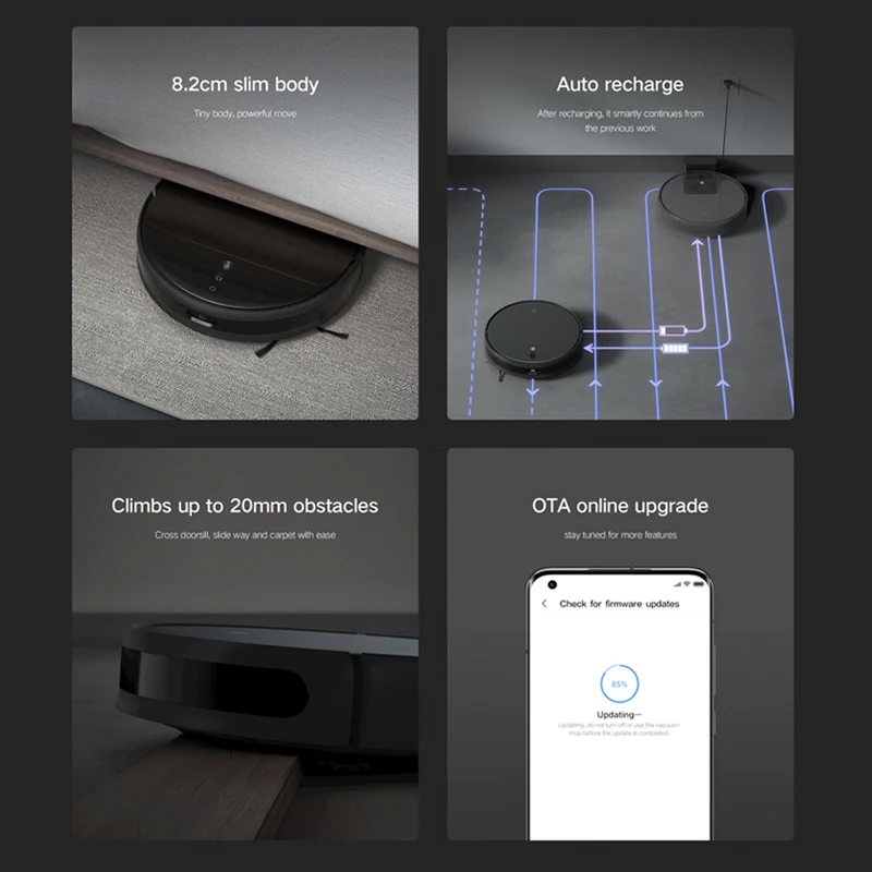 2021 Xiaomi Sweepping моющий робот пылесос 2 Pro + 3000Pa цикло 3D взьем 5200 мА/ч удаленное