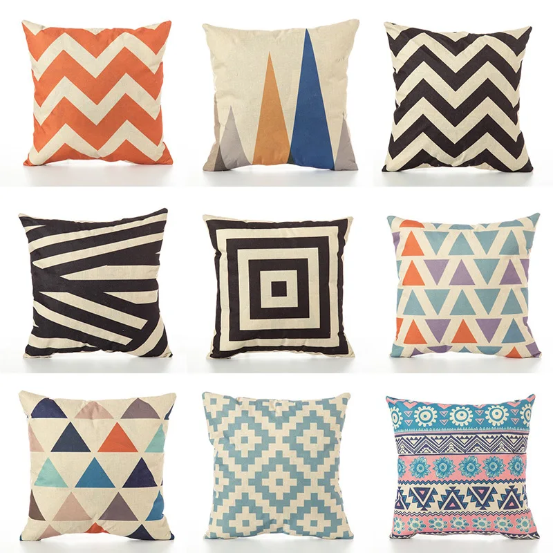 

Nordic minimalist style, black and white printing, geometric figures, cushion covers, sofas, cars, pillowcases, home decoration
