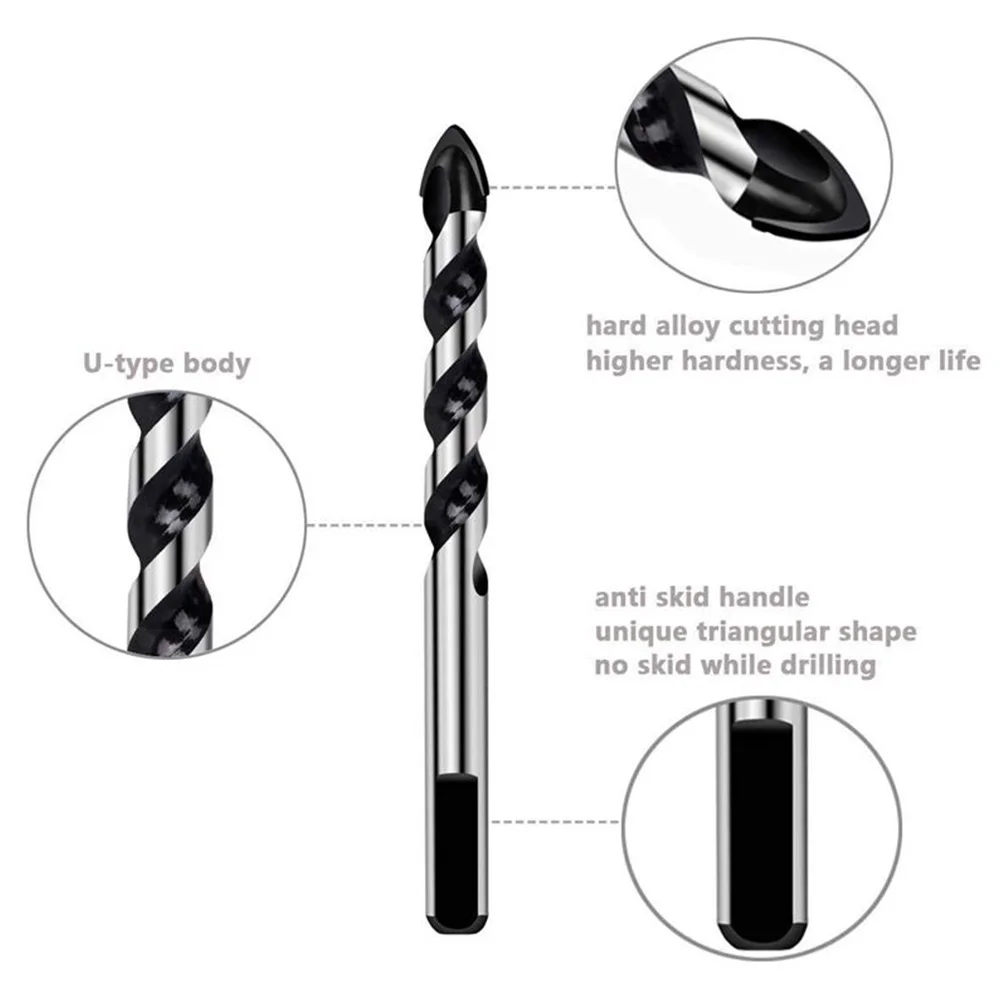 Набор сверл из карбида вольфрама 7 шт. спиральные сверла для фарфора керамической