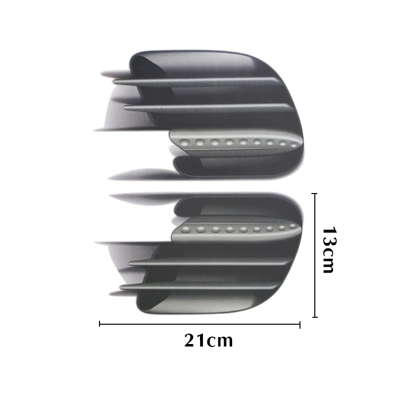 

BROSHOO 1Pair Car Styling Side Door Emulation Body Tuyere Car Stickers Waterproof Personalized Car Stickers 21*13cm