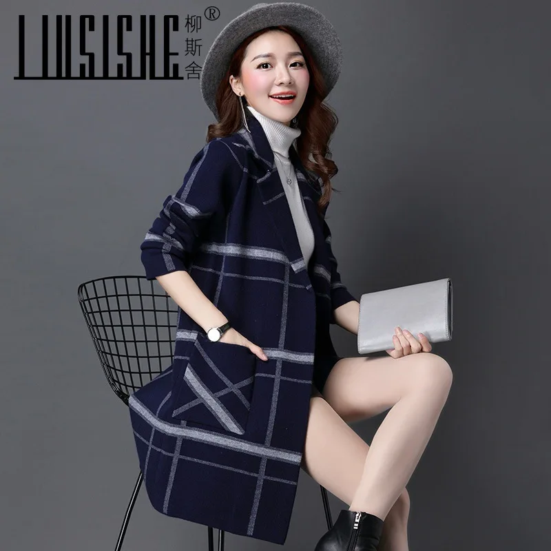 Женский вязаный свитер кардиган пальто новинка 2019 Повседневная ветровка