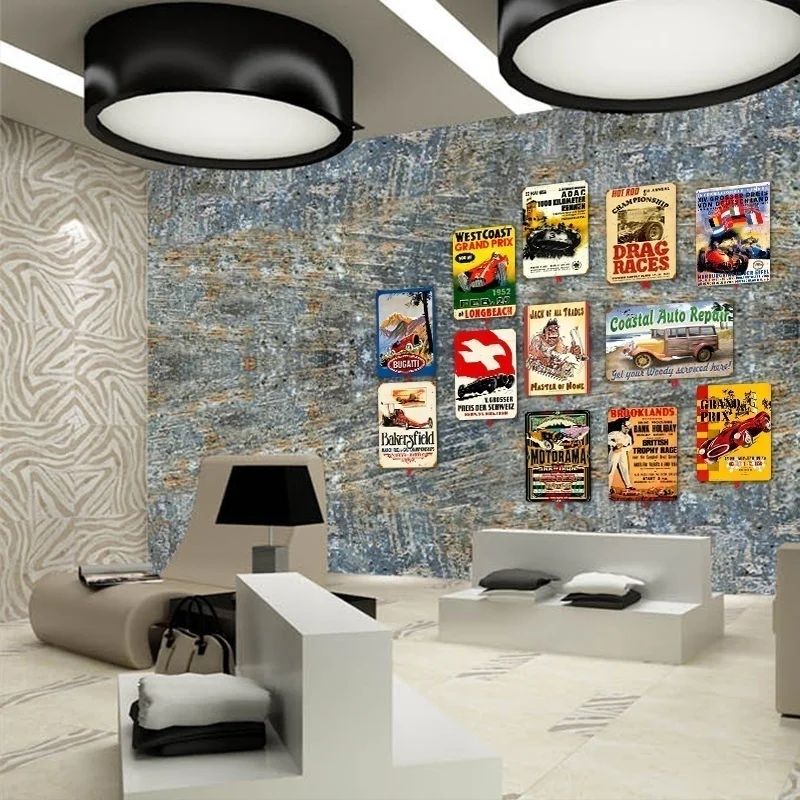 Жестяная настенная вывеска необычный креативный дизайн Настенная картина для