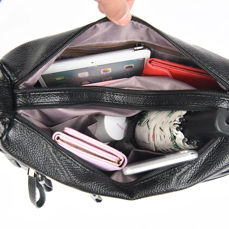 

Fashion Ladies Casual Messenger Bag Large Handbag Soft PU Leather Wallet And Handbag Women Multi-pocket Shoulder Bags